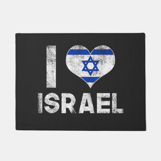 Ich liebe Israel Fußmatte (Vorderseite)