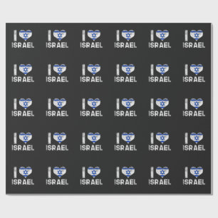 Ich liebe Israel Geschenkpapier