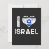 Ich liebe Israel Karte (Vorderseite)