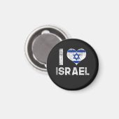 Ich liebe Israel Magnet (Vorderseite/Rückseite)