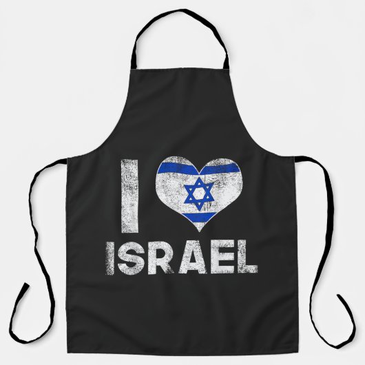 Ich liebe Israel Schürze (Vorderseite)