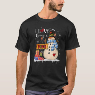 Ich Liebe ist ein Mimi Snowman Weihnachten Weihnac T-Shirt