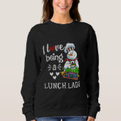 Ich Liebe ist ein Niedlicher Schneemann-Weihnachts Sweatshirt (Vorderseite)