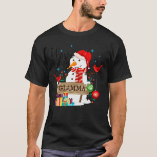 Ich Liebe ist eine Glamma-Schneemann-Weihnachtsman T-Shirt