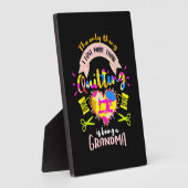 Ich Liebe ist mehr als Quilting ein Oma Fotoplatte (Seite)