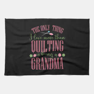 Ich Liebe ist mehr als Quilting Oma. Geschirrtuch