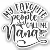 Ich Liebe ist Oma Aufkleber (Vorderseite)