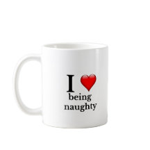Ich Liebe ist unanständige Tasse