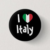 Ich liebe Italien Button (Vorderseite)