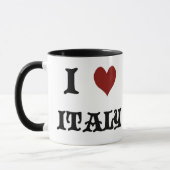Ich liebe Italien Kaffeetasse (Links)