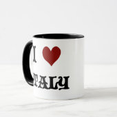 Ich liebe Italien Kaffeetasse (Vorderseite Links)
