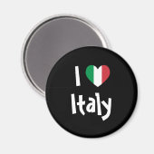 Ich liebe Italien Magnet (Vorderseite/Rückseite)