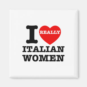 Ich liebe italienische Frauen Rotes Herz Lustiges Magnet