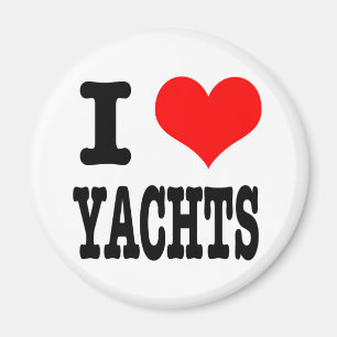 ICH LIEBE JACHTEN MAGNET