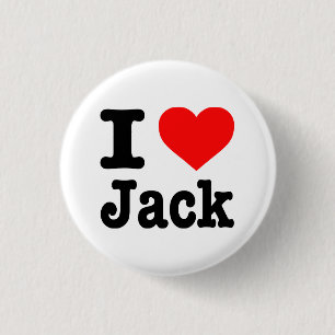 "ICH LIEBE-JACK " BUTTON