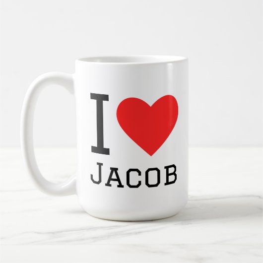 Ich liebe Jacob Kaffeetasse (Links)