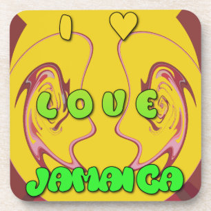 Ich liebe Jamaica.png Untersetzer