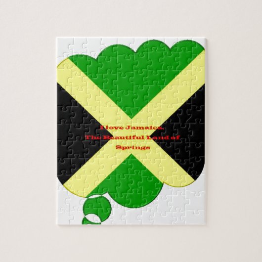 Ich Liebe Jamaika. Das wunderschöne Land der Quell Puzzle (Vertikal)
