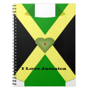Ich Liebe Jamaika haben einen schönen Tag und eine Notizblock