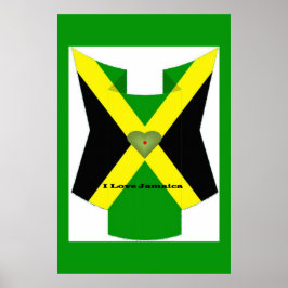 Ich Liebe Jamaika haben einen schönen Tag und eine Poster