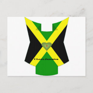 Ich Liebe Jamaika haben einen schönen Tag und eine Postkarte