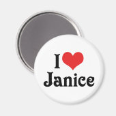 Ich liebe Janice Magnet (Vorderseite/Rückseite)