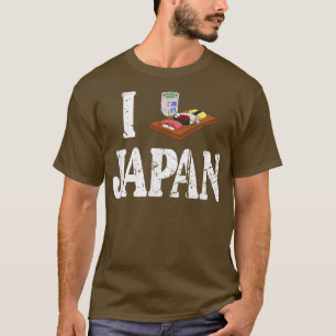 Ich liebe Japan Ich liebe japanisches Sushi Liebe T-Shirt