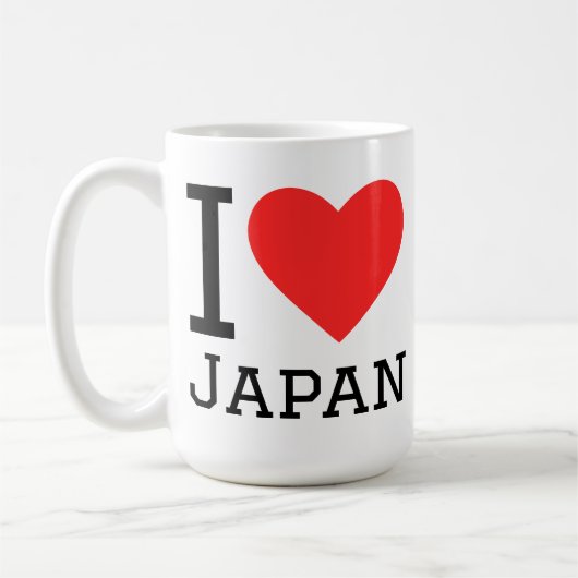 Ich liebe Japan Kaffeetasse (Links)