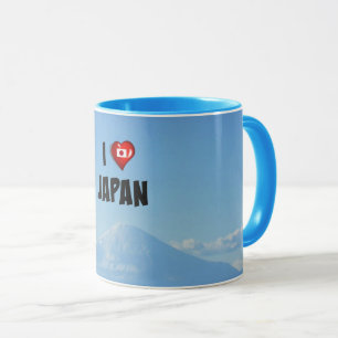 "Ich liebe Japan," Mt. Fuji Tasse