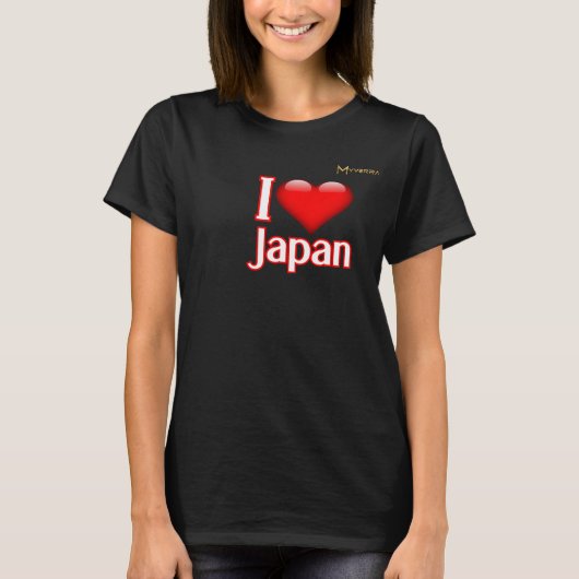 Ich liebe Japan T-Shirt (Vorderseite)