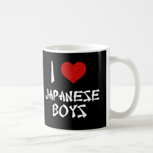 Ich Liebe japanische Jungs Kaffeetasse (Rechts)