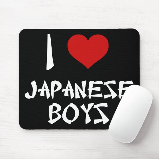Ich Liebe japanische Jungs Mousepad (Mit Mouse)