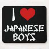 Ich Liebe japanische Jungs Mousepad (Vorne)