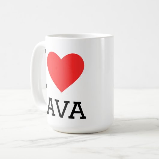 Ich liebe Java  Kaffeetasse (Vorderseite Links)