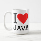 Ich liebe Java  Kaffeetasse (Links)