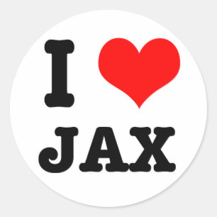 ICH LIEBE JAX RUNDER AUFKLEBER