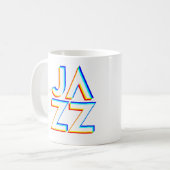 Ich liebe Jazz Kaffeetasse (Vorderseite Links)