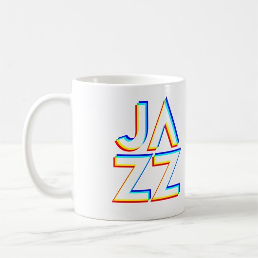 Ich liebe Jazz Kaffeetasse (Links)