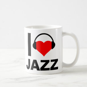 Ich liebe Jazz Lustige Tasse