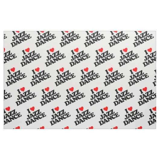 ICH LIEBE JAZZTANZ STOFF (Fat Quarter (45,7 x 55,9 cm))
