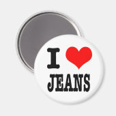 ICH LIEBE JEANS MAGNET (Vorderseite/Rückseite)