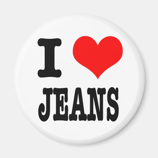 ICH LIEBE JEANS MAGNET (Vorne)