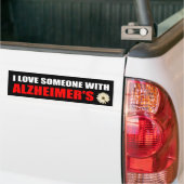 Ich Liebe jemand, der Alzheimer hat Autoaufkleber (Auf Lkw)