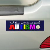 Ich Liebe jemand, der Autismus hat Autoaufkleber (Auf Auto)