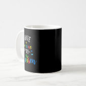 Ich Liebe jemand mit Autismus Bewusstsein Männer F Kaffeetasse (Vorderseite Links)