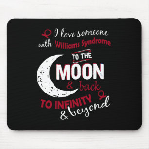 Ich Liebe jemand mit dem Williams-Syndrom Ribbon A Mousepad