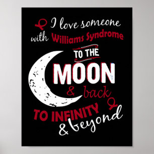 Ich Liebe jemand mit dem Williams-Syndrom Ribbon A Poster