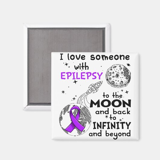 Ich Liebe Jemand mit Epilepsie Bewusstsein Magnet (Vorderseite/Rückseite)
