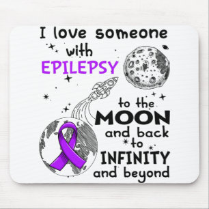 Ich Liebe Jemand mit Epilepsie Bewusstsein Mousepad