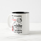 Ich Liebe Jemand mit HIV-Aids-Bewusstsein Zweifarbige Tasse (Vorderseite Links)